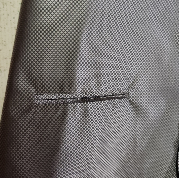 Marc Ferrier Italy Dress Vest Men's Medium Grey Silver Plaid Prom Party Vest - Picture 9 of 11